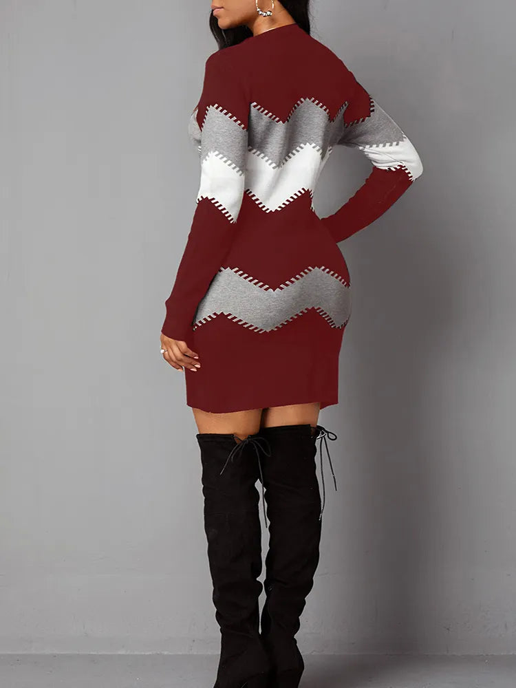 Marimar - Cómodo Vestido de Punto Estilo Suéter